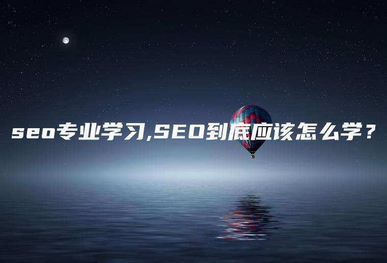 seo专业学习,SEO到底应该怎么学？