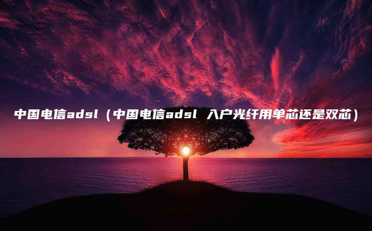 中国电信adsl（中国电信adsl 入户光纤用单芯还是双芯）