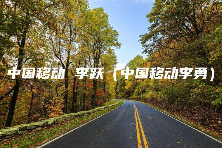 中国移动 李跃（中国移动李勇）