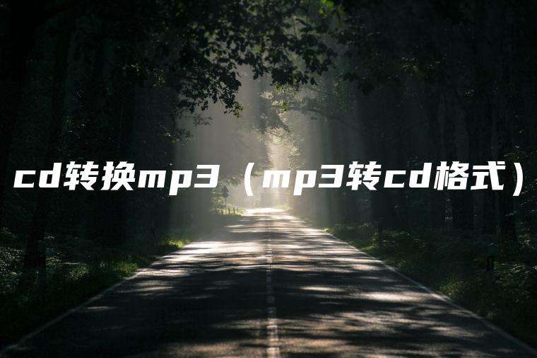 cd转换mp3（mp3转cd格式）