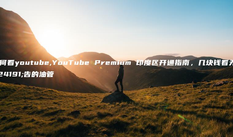 如何看youtube,YouTube Premium 印度区开通指南，几块钱看无广告的油管