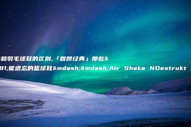 网球鞋和羽毛球鞋的区别,「回顾经典」那些不能遗忘的篮球鞋——Air Shake NDestrukt 歪勾子