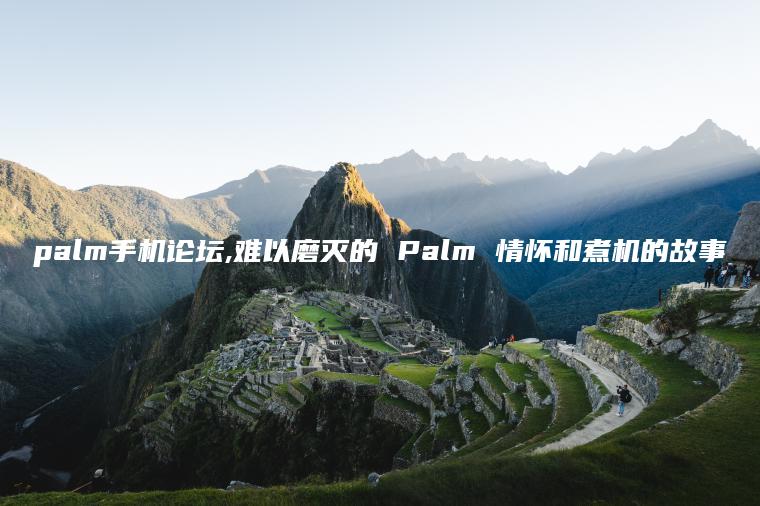 palm手机论坛,难以磨灭的 Palm 情怀和煮机的故事