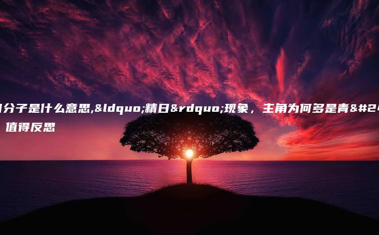 精日分子是什么意思,“精日”现象，主角为何多是青年？值得反思