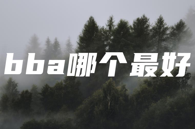 bba哪个最好