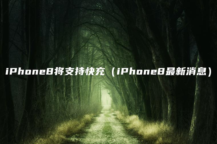 iPhone8将支持快充（iPhone8最新消息）