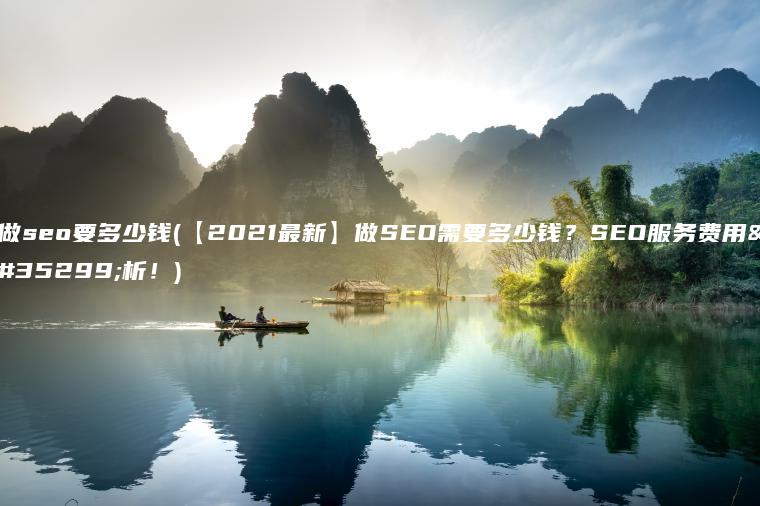 做seo要多少钱(【2021最新】做SEO需要多少钱？SEO服务费用解析！)