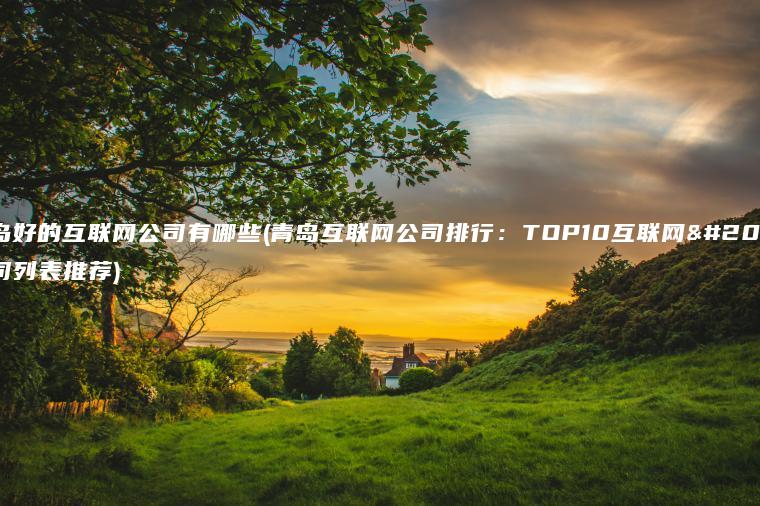 青岛好的互联网公司有哪些(青岛互联网公司排行：TOP10互联网公司列表推荐)