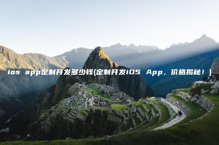 ios app定制开发多少钱(定制开发iOS App，价格揭秘！)