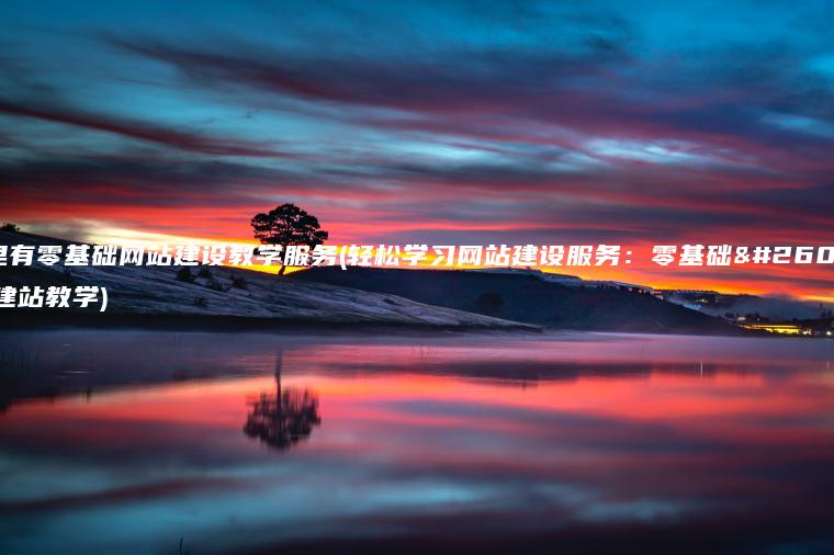 哪里有零基础网站建设教学服务(轻松学习网站建设服务：零基础无忧建站教学)