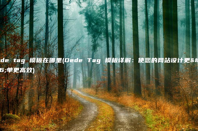 dede tag 模板在哪里(Dede Tag 模板详解：使您的网站设计更简单更高效)