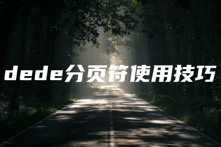 dede分页符使用技巧