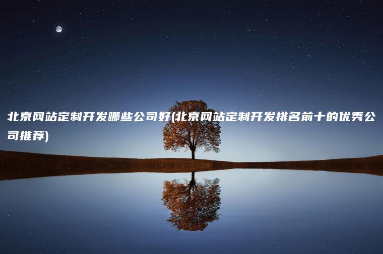 北京网站定制开发哪些公司好(北京网站定制开发排名前十的优秀公司推荐)