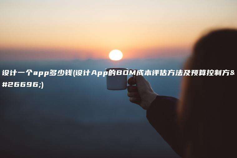 设计一个app多少钱(设计App的BOM成本评估方法及预算控制方案)