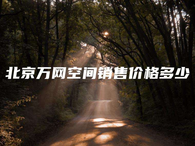 北京万网空间销售价格多少