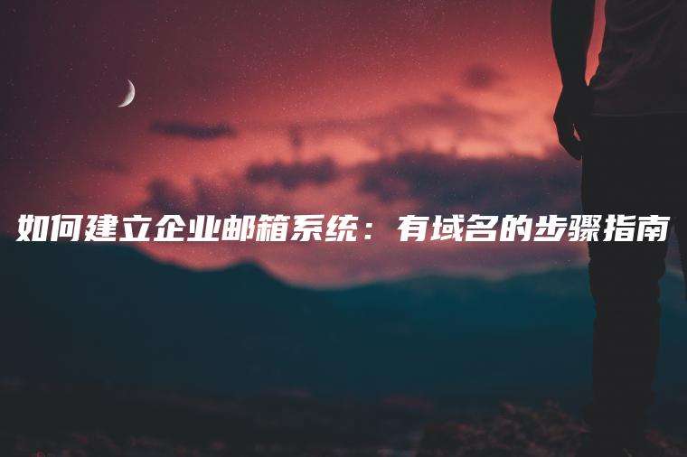 如何建立企业邮箱系统：有域名的步骤指南