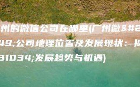 广州的微信公司在哪里(广州微信公司地理位置及发展现状：揭示发展趋势与机遇)