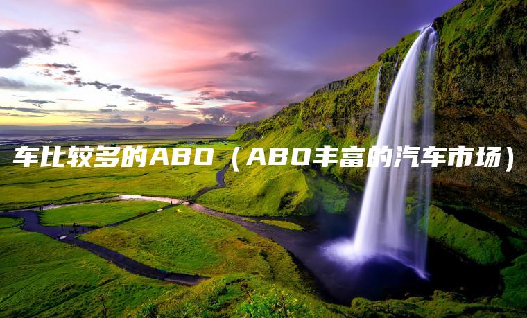 车比较多的ABO（ABO丰富的汽车市场）